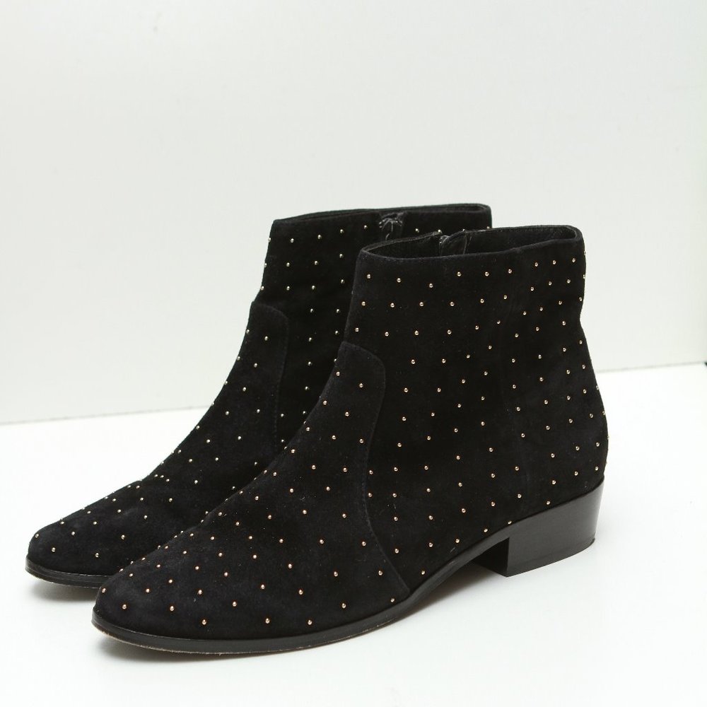 Joie Lacole Studded Black Suede Bootie